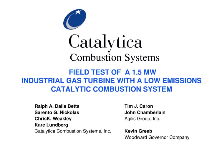 combustion systems