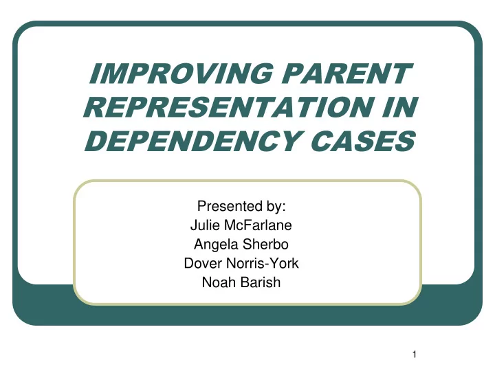 improving parent