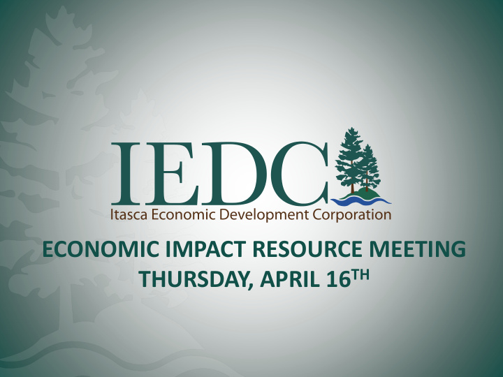 economic impact resource meeting