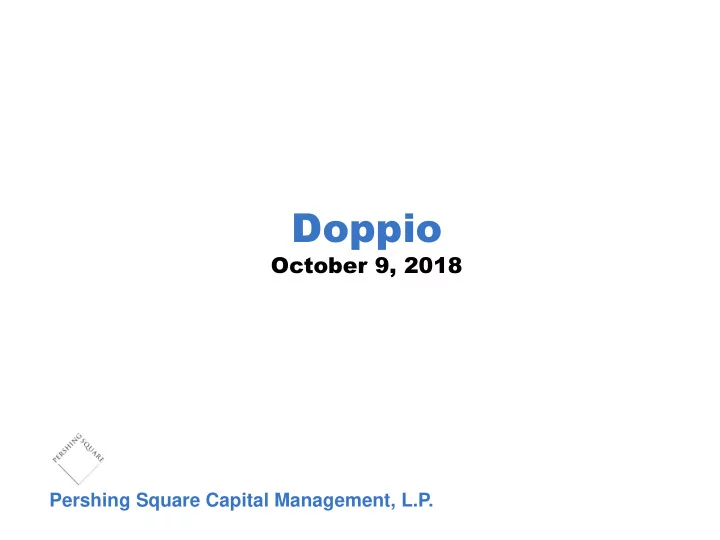 doppio
