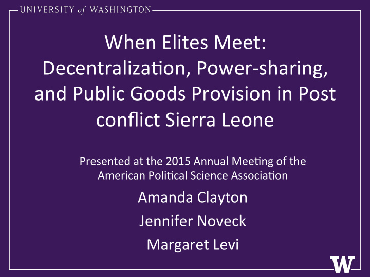 presented at the 2015 annual mee2ng of the american