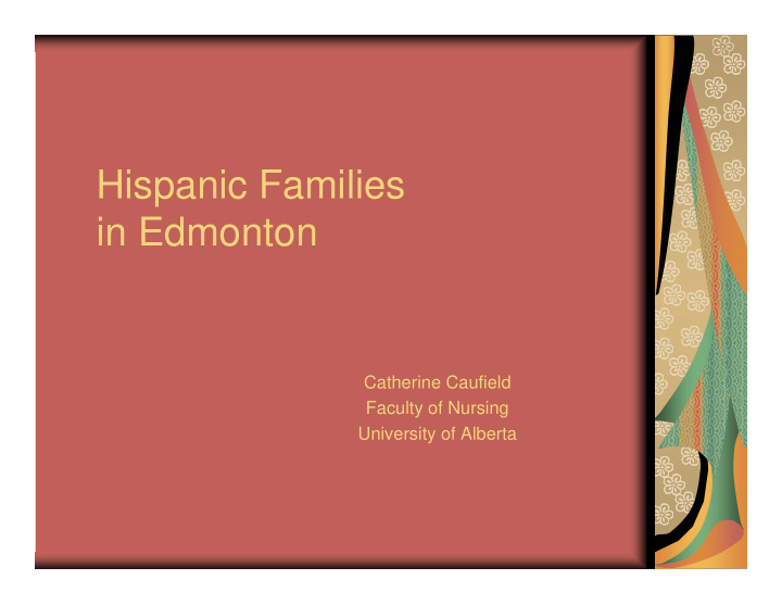 hispanic families in edmonton