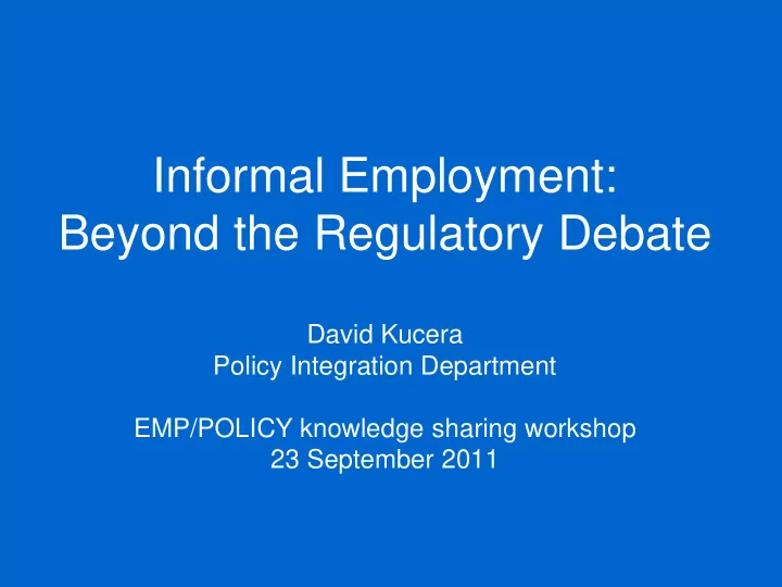 informal employment