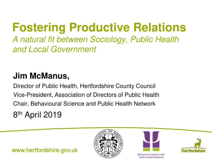 fostering productive relations