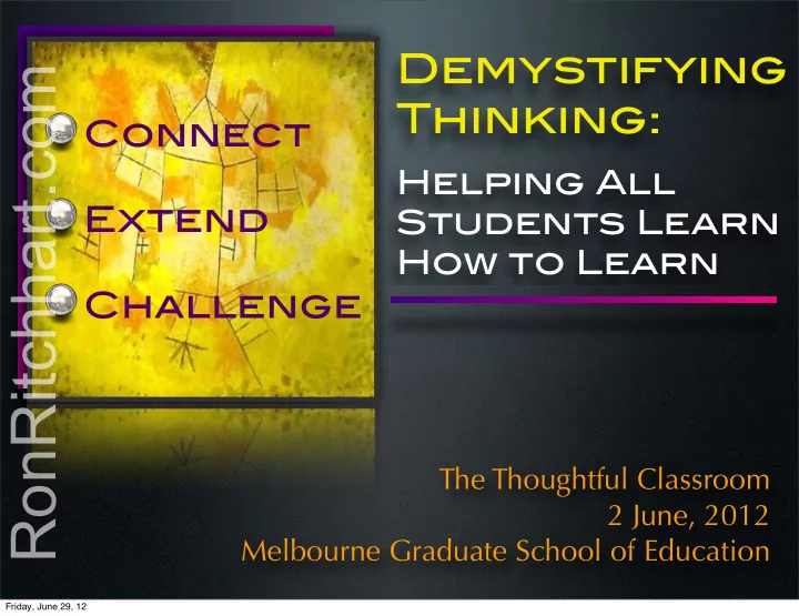 thinking connect helping all extend students learn