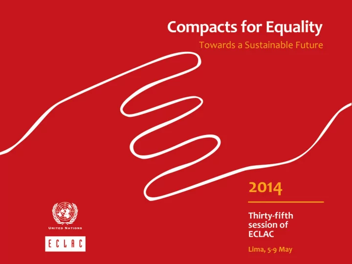 what eclac proposes the trilogy of equality