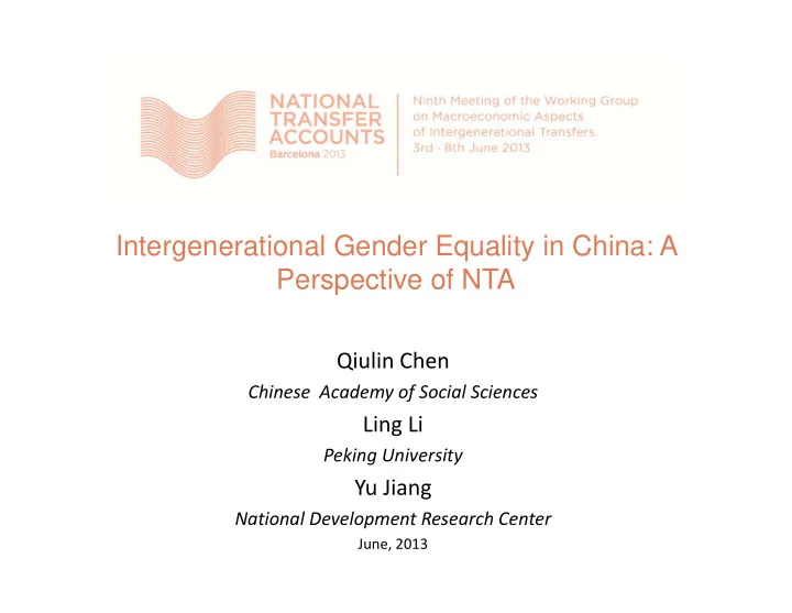intergenerational gender equality in china a perspective