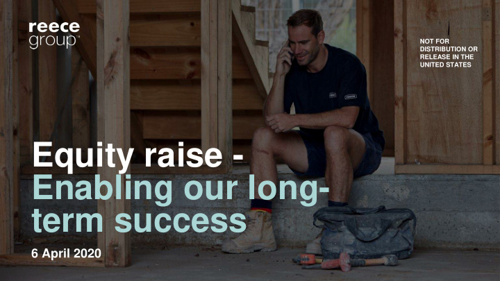 equity raise enabling our long term success