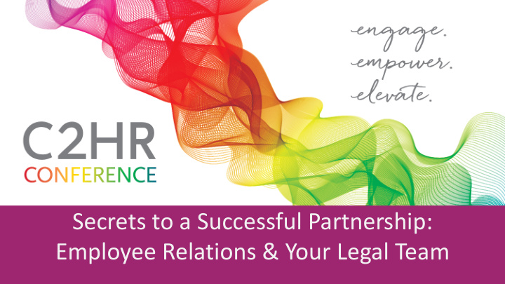 secrets to a successful partnership employee relations