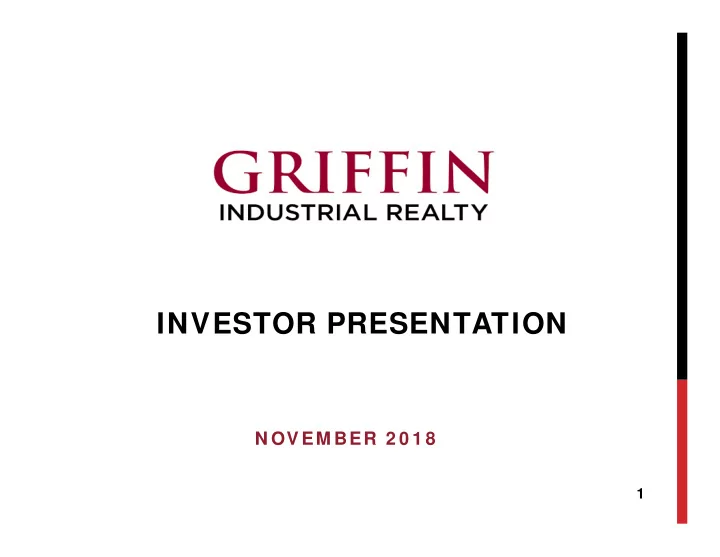 investor presentation