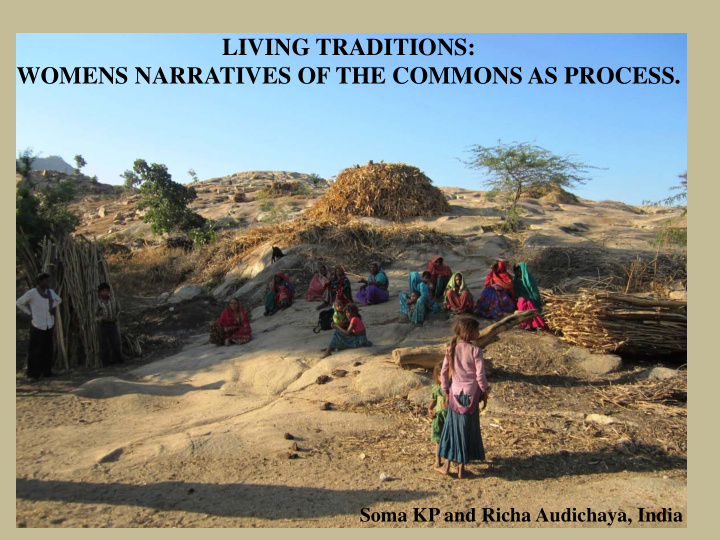 living traditions womens narratives of the commons as