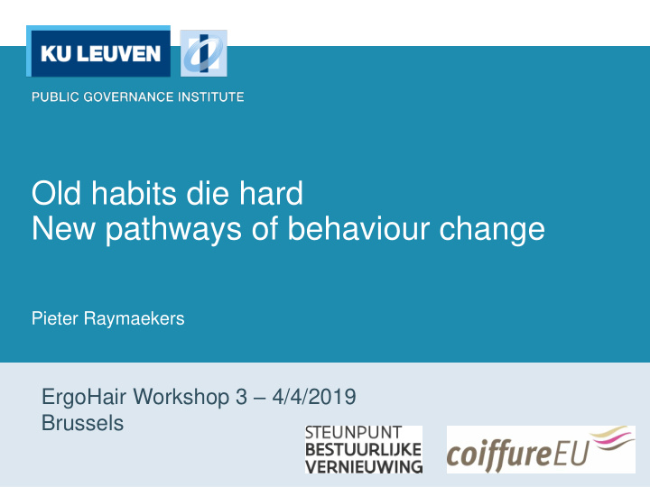 new pathways of behaviour change
