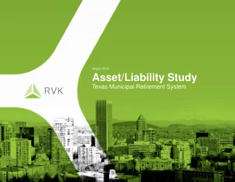 Asset/Liability Study  Texas Municipal Retirement System  Asset/Liability Study  Texas Municipal