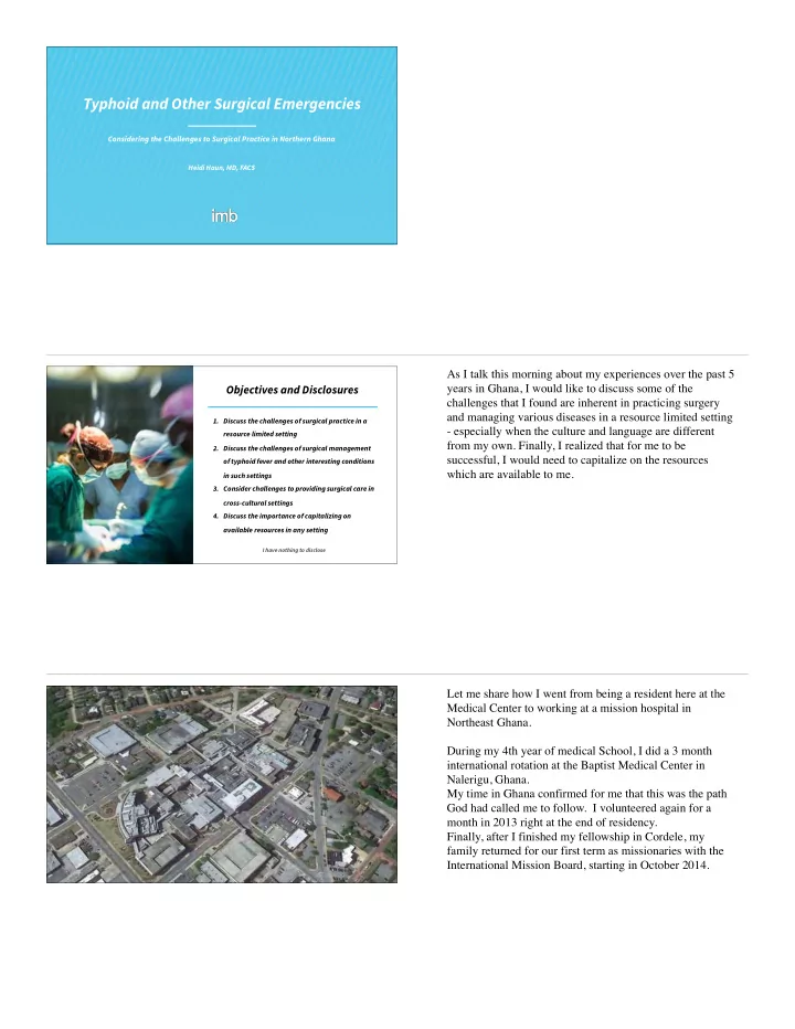 typhoid and other surgical emergencies