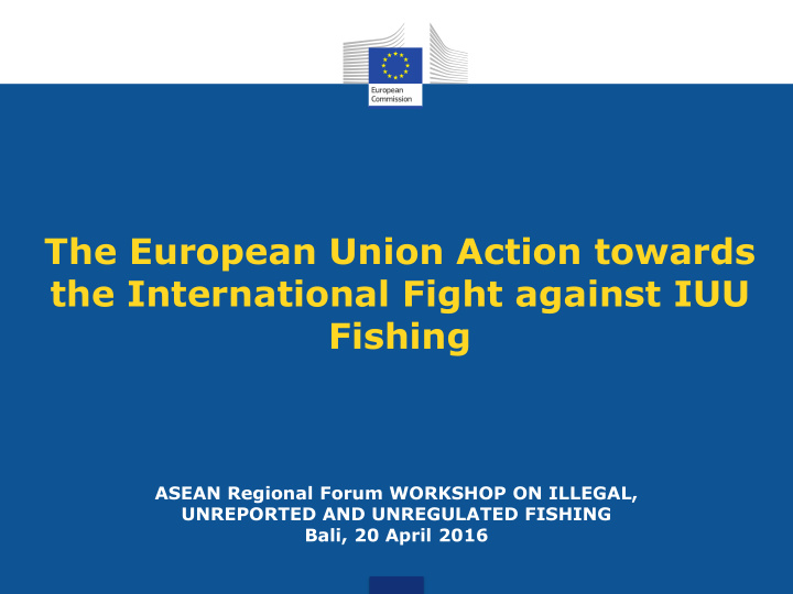 asean regional forum workshop on illegal unreported and