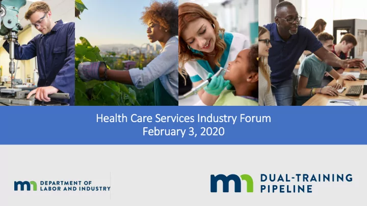 health care se servi vice ces industry for orum febr