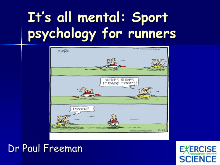 it s all mental sport psychology for runners
