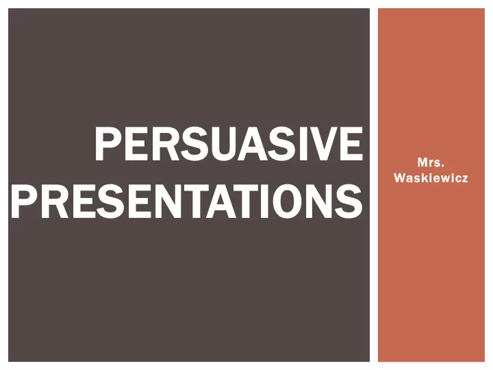 persuasive