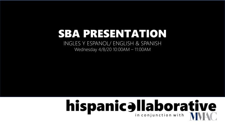 sba presentation