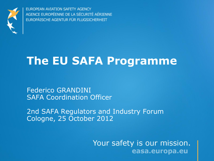 the eu safa programme