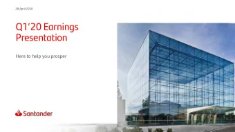 Presentation  Here to help you prosper  Important information  Non-IFRS and alternative performance