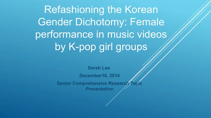 refashioning the korean gender dichotomy female