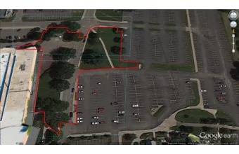 OVERALL FENCE PLAN  SEE PLAN VIEW SOUTH  HANDICAP  CROSSING  VERNON L. THARP RD.  SIDEWALK OPEN