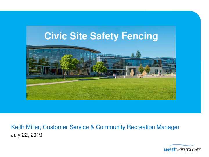 civic site safety fencing
