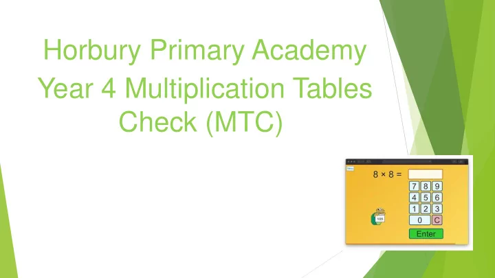 horbury primary academy