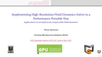 Implementing High-Resolution Fluid Dynamics Solver in a  Performance Portable Way  Applications to