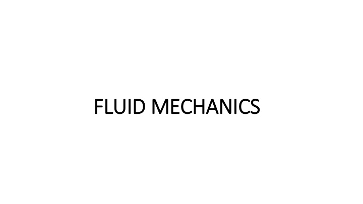 fluid mechanics in introduction