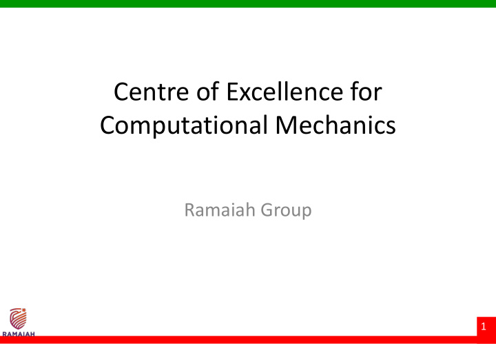 centre of excellence for