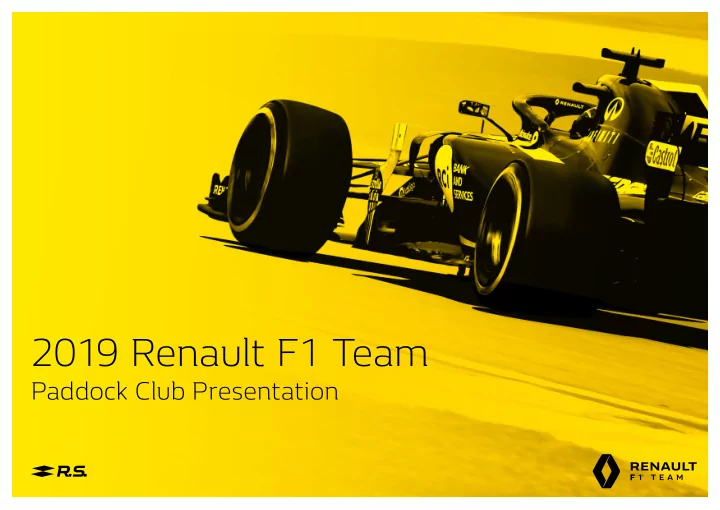 2019 renault f1 team