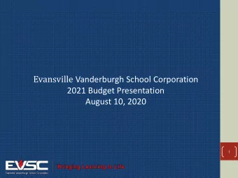 August 10, 2020  1 2021 Budget Board Approval Required  2021 Funds  Education Fund  Operations Fund