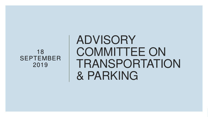 advisory committee on