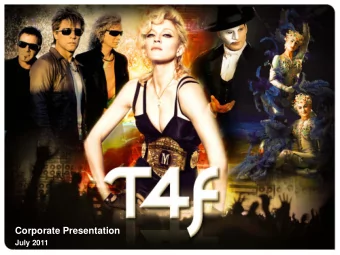 Corporate Presentation  July 2011  0  Disclaimer  The material that follows is a presentation of