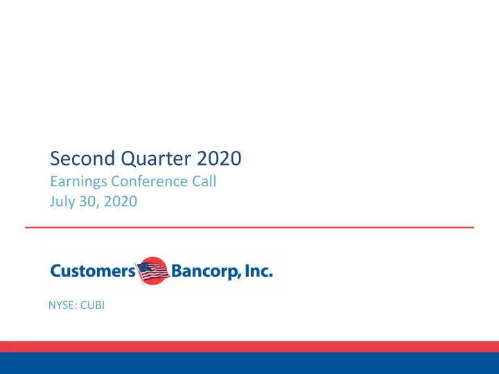 second quarter 2020