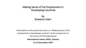 Riz  izwanul Is  Isla  lam  Presentation at the panel discussion on Making Sense of full