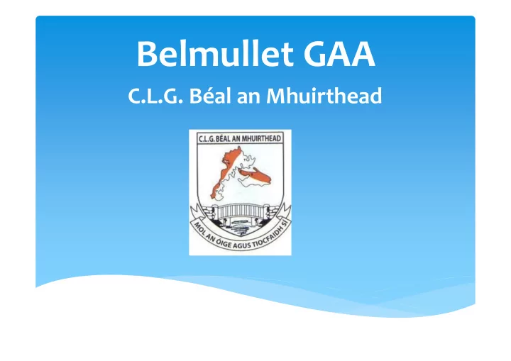 belmullet gaa