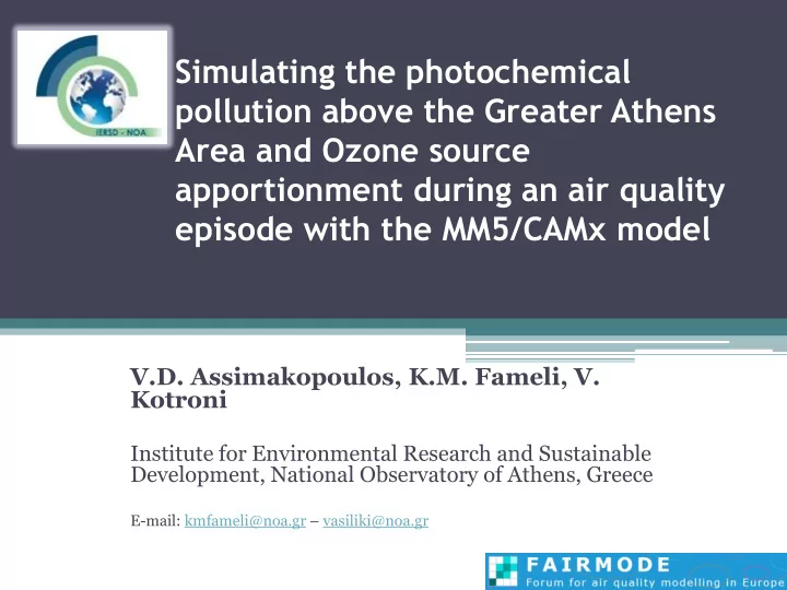 apportionment during an air quality