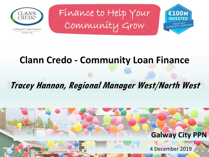clann credo community loan finance