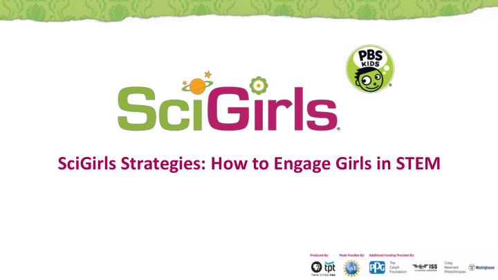 scigirls strategies how to engage girls in stem agenda