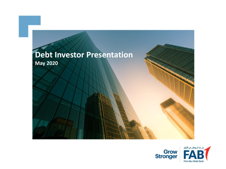 debt investor presentation