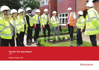 Gender Pay Gap Report  2017  Redrow Homes Ltd  At Redrow Homes we recognise that  supporting