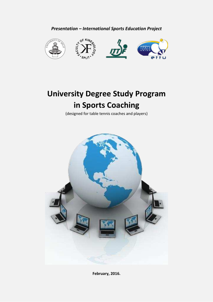 university degree study program in sports coaching