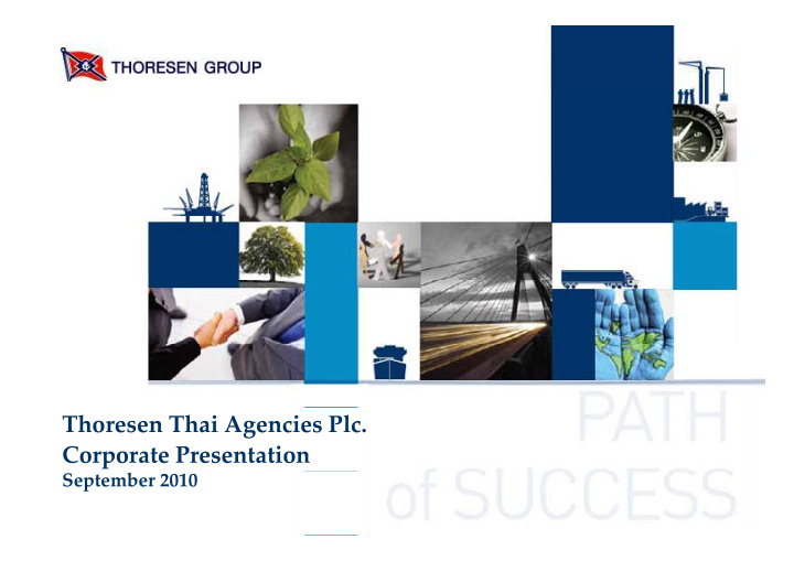 thoresen thai agencies plc corporate presentation