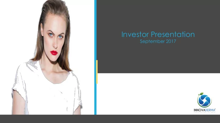 investor presentation