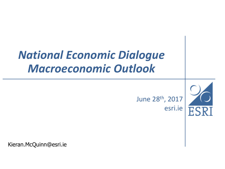 national economic dialogue