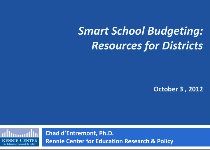 resources for districts