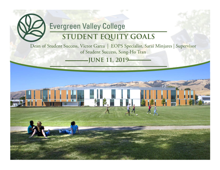 student equity goals